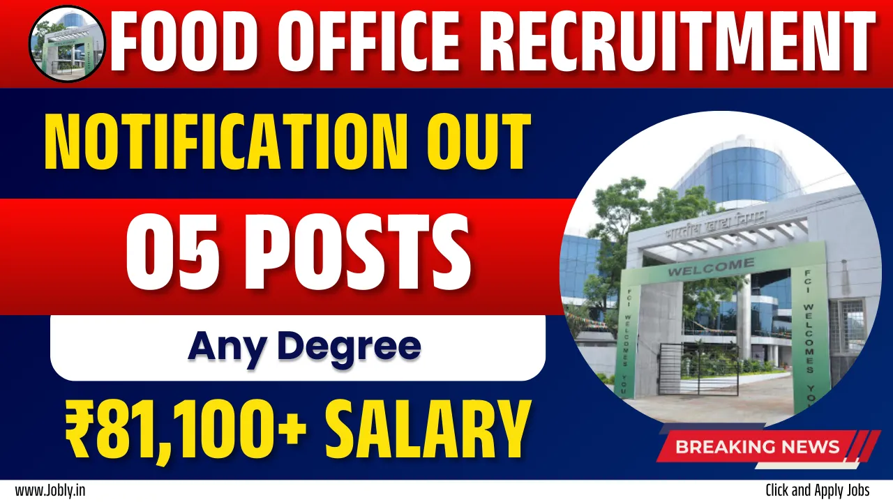 Food Office Recruitment 2025: Apply Offline for 05 Junior Accountant and Storekeeper Posts